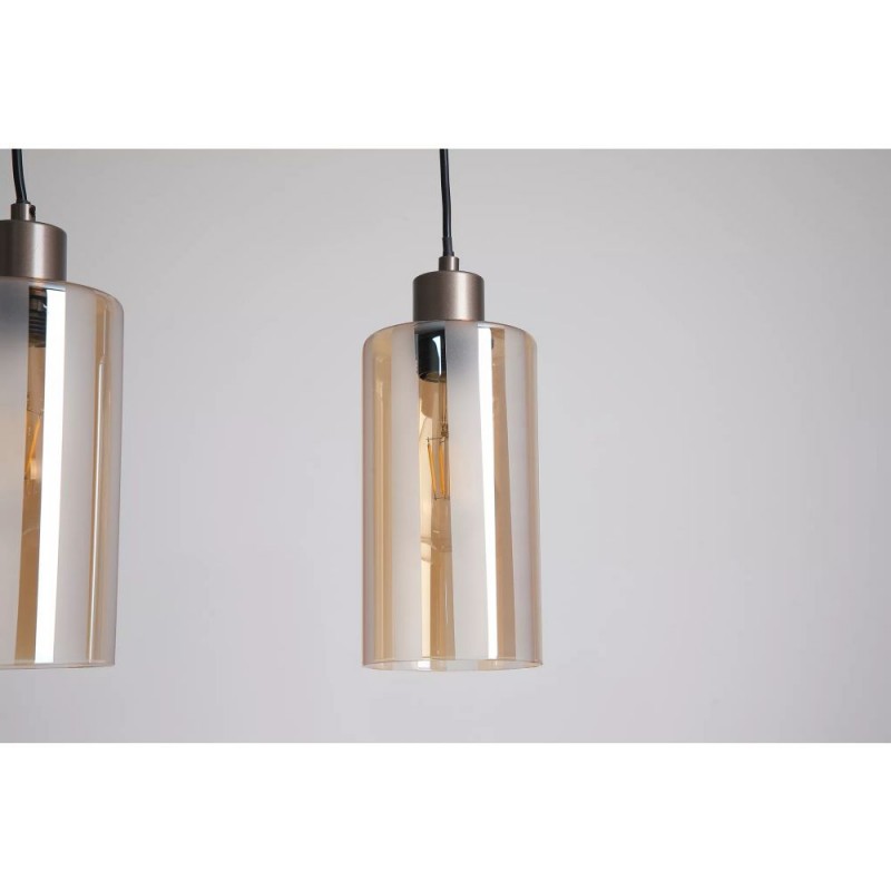 Searchlight-56132-3BZ - Kent - Bronze 3 Light over Island Fitting with Champagne Frosted Glass
