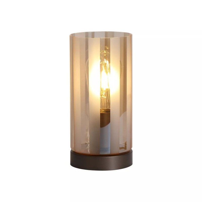 Searchlight-56231-1BZ - Kent - Bronze Table Lamp with Champagne Frosted Glass
