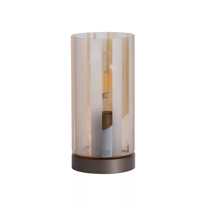 Searchlight-56231-1BZ - Kent - Bronze Table Lamp with Champagne Frosted Glass