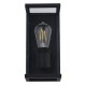 Outdoor - Bakerloo - Outdoor Clear & Black Lantern Wall Lamp Searchlight-56871BK - Bakerloo - Outdoor Clear & Black Lantern Wall Lamp
