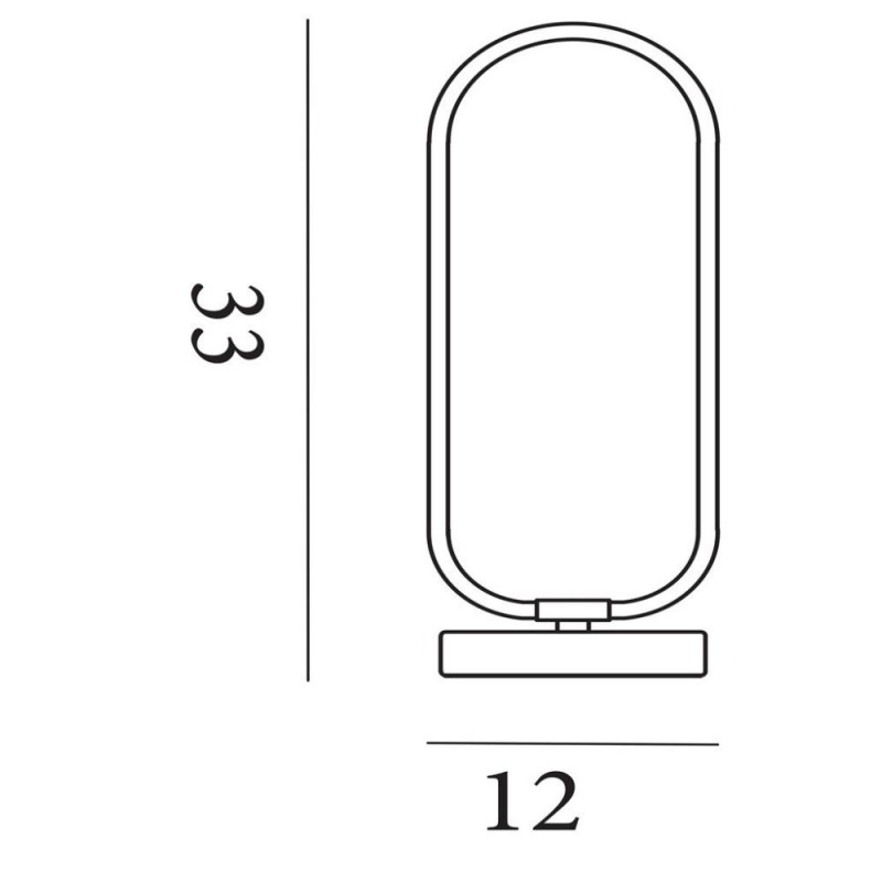 Searchlight-5711CC - Liner - Chrome LED Table Lamp