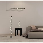 Serpent - Black LED over Island Fitting with White Tube Diffuser