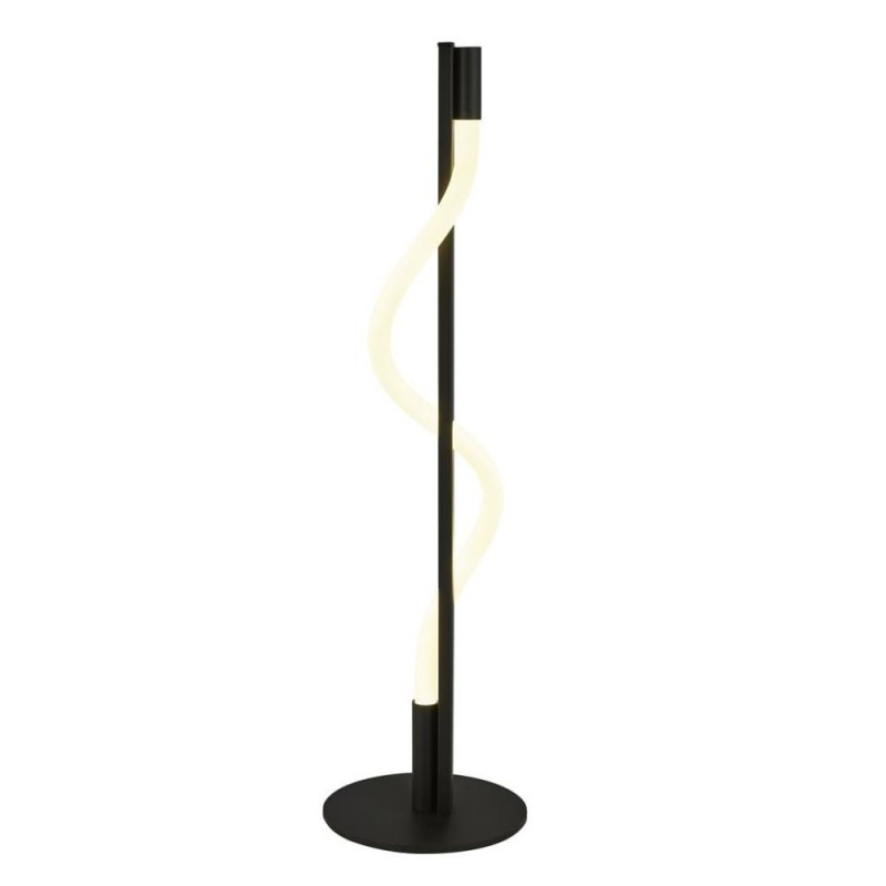 Searchlight-57212BK - Serpent - Black LED Table Lamp with White Tube Diffuser