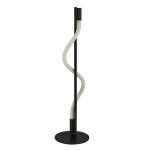 Serpent - Black LED Table Lamp with White Tube Diffuser