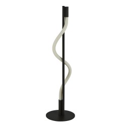 Serpent - Black LED Table Lamp with White Tube Diffuser