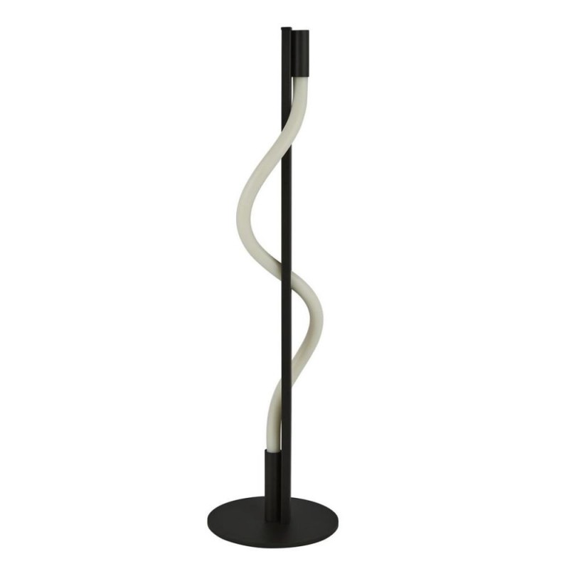 Searchlight-57212BK - Serpent - Black LED Table Lamp with White Tube Diffuser
