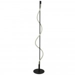 Serpent - Black LED Floor Lamp with White Tube Diffuser