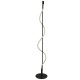 Searchlight-57213BK - Serpent - Black LED Floor Lamp with White Tube Diffuser