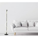 Serpent - Black LED Floor Lamp with White Tube Diffuser