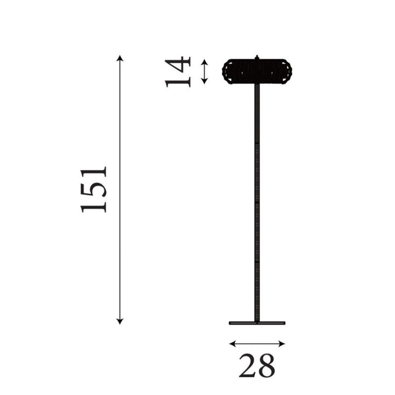 Searchlight-5819CC - Marylin - Chrome Floor Lamp with Crystal