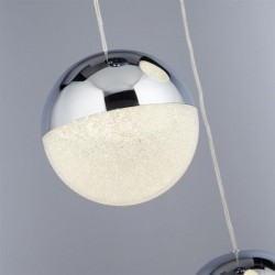 Marbles - Crushed Ice & Chrome 8 Light Cluster Fitting Marbles - Crushed Ice & Chrome 8 Light Cluster Fitting
