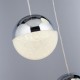 Searchlight-5842-3CC - Marbles - Crushed Ice & Chrome 3 Light Cluster Fitting
