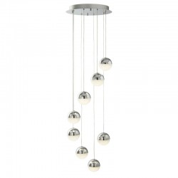 Marbles - Crushed Ice & Chrome 8 Light Cluster Fitting Marbles - Crushed Ice & Chrome 8 Light Cluster Fitting
