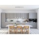 Kitchen Lights - Wave Teardrop - LED Crushed Crystal & Chrome 5 Light over Island Fitting Searchlight-5855-5CC - Wave Teardrop - LED Crushed Crystal & Chrome 5 Light over Island Fitting