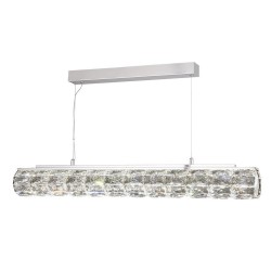 Remy - Chrome LED over Island Fitting with Crystal