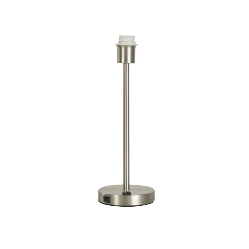 Searchlight-58911SN - Finn - Base Only - Satin Nickel Table Lamp with USB
