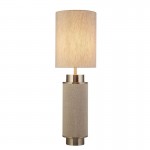Flask - Natural Linen with Beige & Nickel Table Lamp Flask - Natural Linen with Beige & Nickel Table Lamp