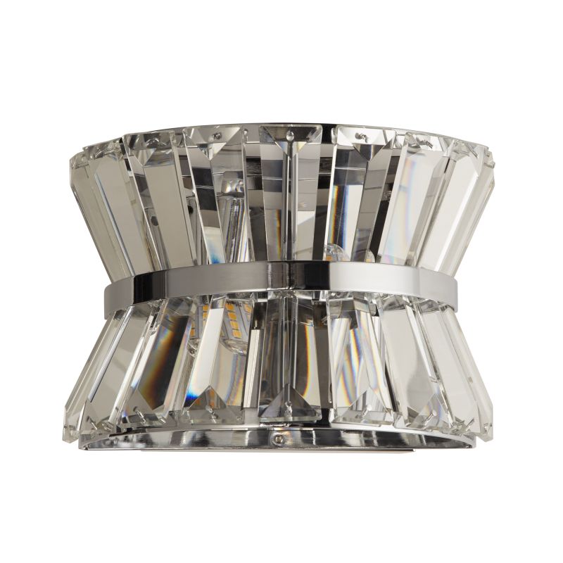 Searchlight-59410-2CC - Uptown - Chrome 2 Light Wall Lamp with Crystal
