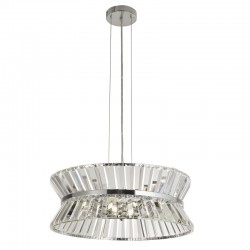 Uptown - Chrome 7 Light Pendant with Crystal Uptown - Chrome 7 Light Pendant with Crystal
