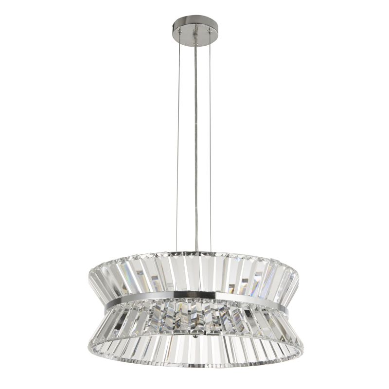 Searchlight-59410-7CC - Uptown - Chrome 7 Light Pendant with Crystal