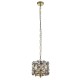 Searchlight-59811-2BSB - Iris - Brass & Black 2 Light Pendant with Crystal