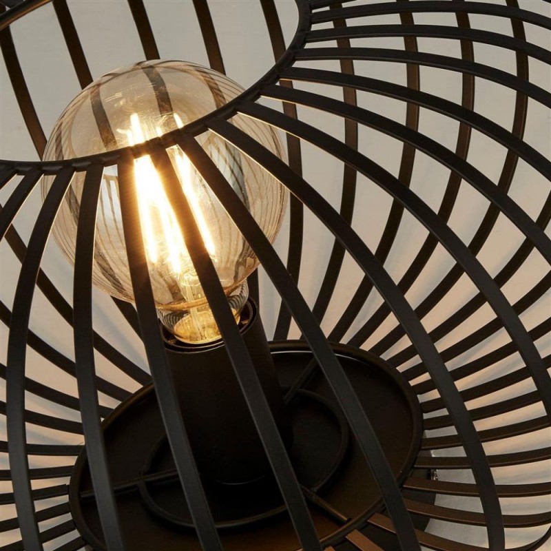 Searchlight-59901-1BK - Avery - Black Pendant Convertible to Semi-Flush