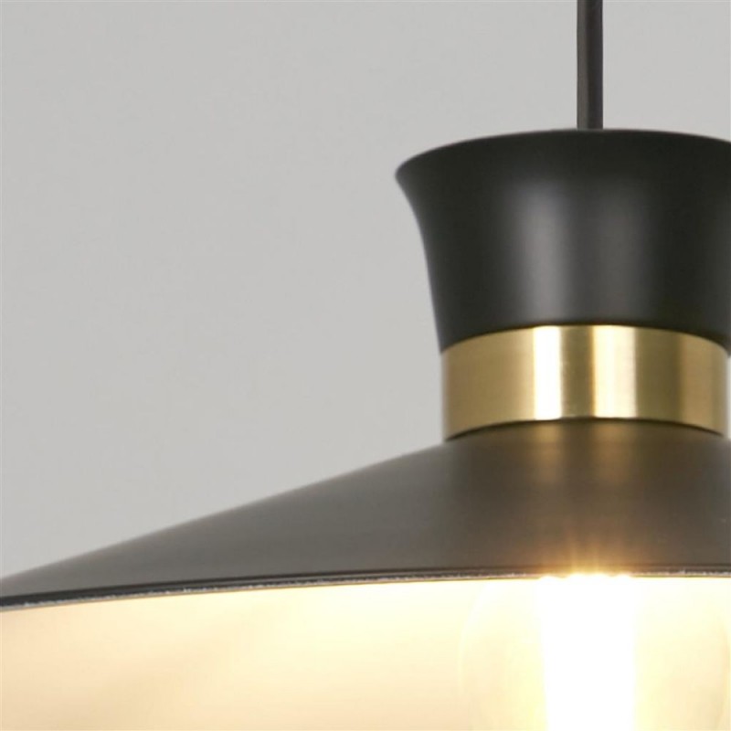 Searchlight-601891BK - Balham - Black & Gold Pendant