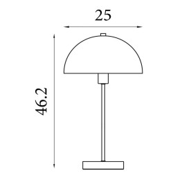 Mushroom - Black Table Lamp