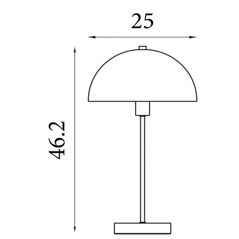 Searchlight-60231GR - Mushroom - Matt Green Table Lamp