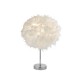 Searchlight-60392CC - Hattie - Chrome Table Lamp with White Feather Shade