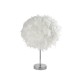 Searchlight-60392CC - Hattie - Chrome Table Lamp with White Feather Shade