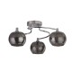 Searchlight-60445-3SM - Lovell - Chrome 3 Light Semi Flush with Smoked Glass with Crystal