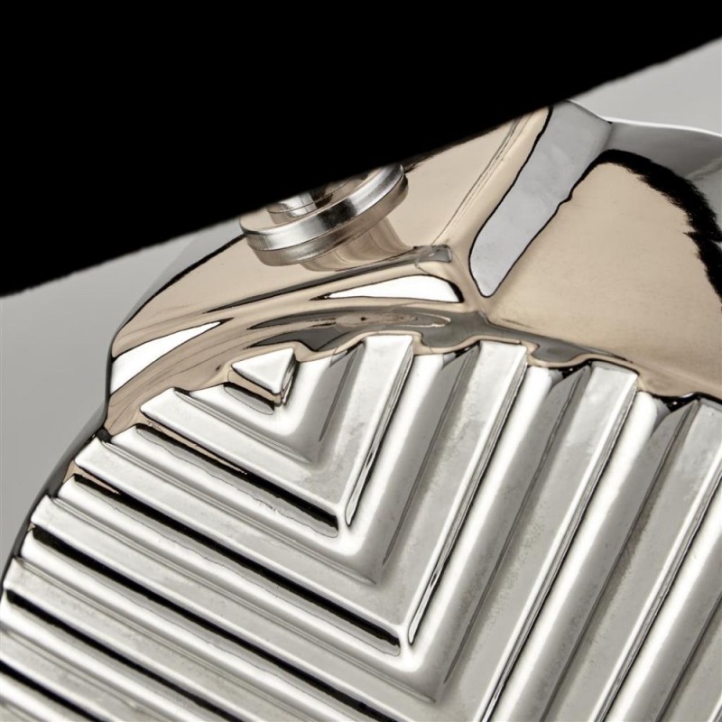 Searchlight-60804CC - Regen - Chrome Ceramic Table Lamp with Black Shade