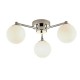 Searchlight-60813-3WH - Tiberius - Chrome 3 Light Semi Flush with White Glass