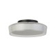 Searchlight-60961BK - Puck - LED Clear & White with Black Bathroom Flush