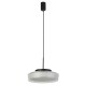 Searchlight-60962BK - Puck - Clear & White with Black Bathroom Pendant