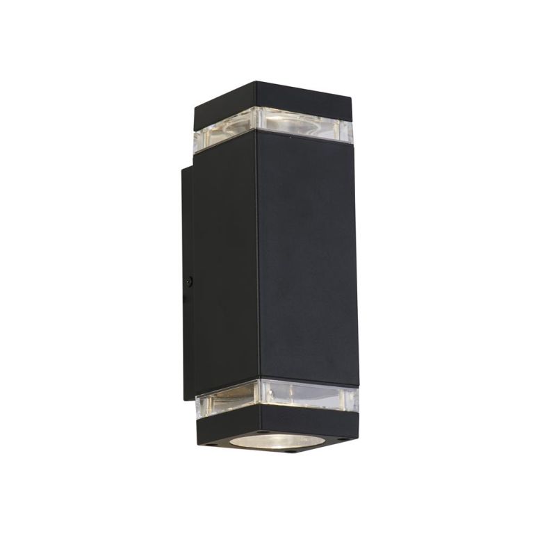 Searchlight-61101BK - Houston - Black Up & Down Wall Lamp