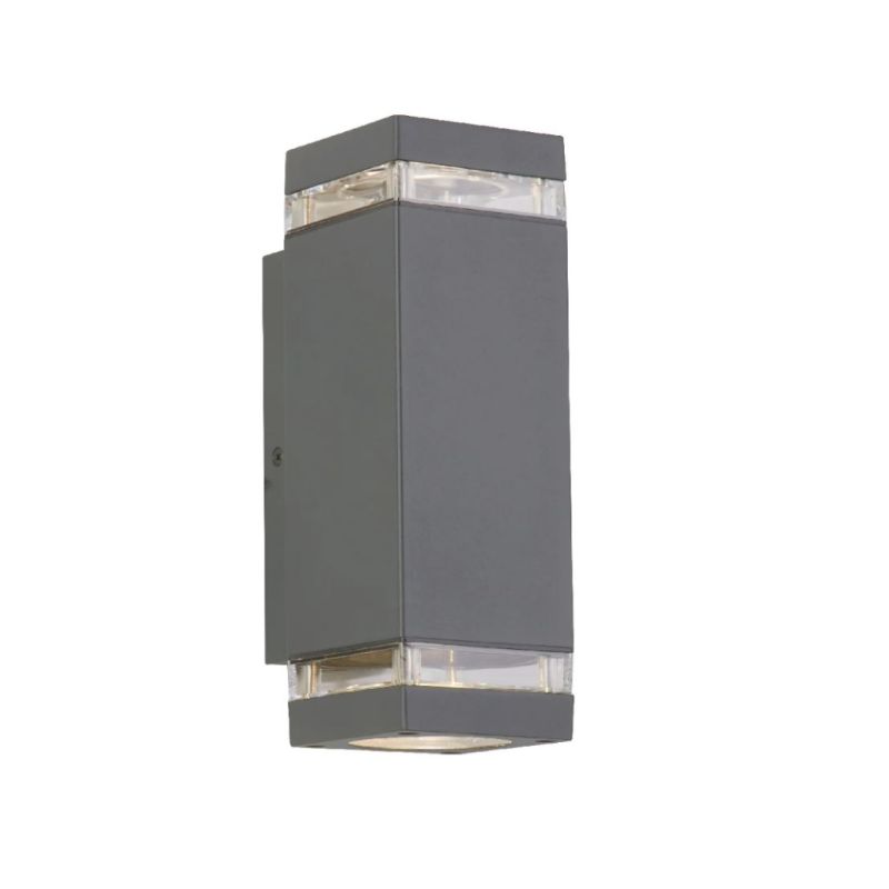 Searchlight-61101GY - Houston - Grey Up & Down Wall Lamp