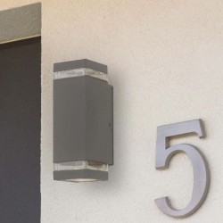 Houston - Grey Up & Down Wall Lamp