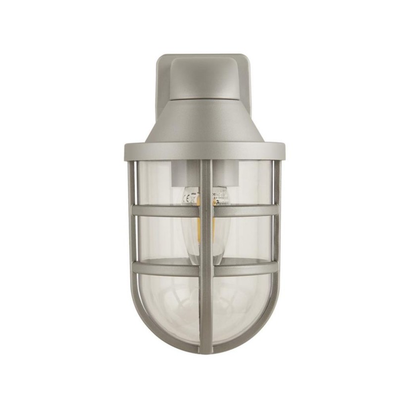 Searchlight-61133SI - Seaside - Silver Wall Lamp IP44