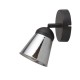 Searchlight-61170-1SM - Mega - Black Single Spotlight with Smoked Glass