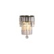 Searchlight-61321-2AB - Empire - Antique Brass 2 Light Wall Lamp with Clear Crystal