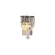 Searchlight-61321-2AB - Empire - Antique Brass 2 Light Wall Lamp with Clear Crystal