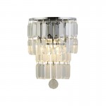 Empire - Chrome 2 Light Wall Lamp with Crystal  Empire - Chrome 2 Light Wall Lamp with Crystal