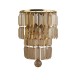 Searchlight-61321-2SB - Empire - Satin Brass 2 Light Wall Lamp with Champagne Crystal