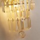 Searchlight-61321-2SB - Empire - Satin Brass 2 Light Wall Lamp with Champagne Crystal