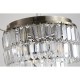Searchlight-61321-4AB - Empire - Antique Brass 4 Light Flush with Clear Crystal