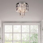 Empire - Chrome 4 Light Flush with Crystal Empire - Chrome 4 Light Flush with Crystal