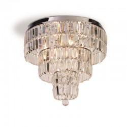 Empire - Chrome 6 Light Flush with Crystal Empire - Chrome 6 Light Flush with Crystal