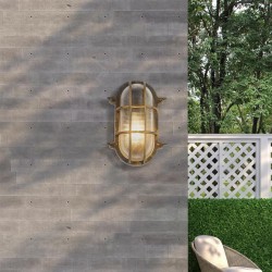 Bulkhead - Black Gold Bulkhead with Ribbed Glass Bulkhead - Black Gold Bulkhead with Ribbed Glass
